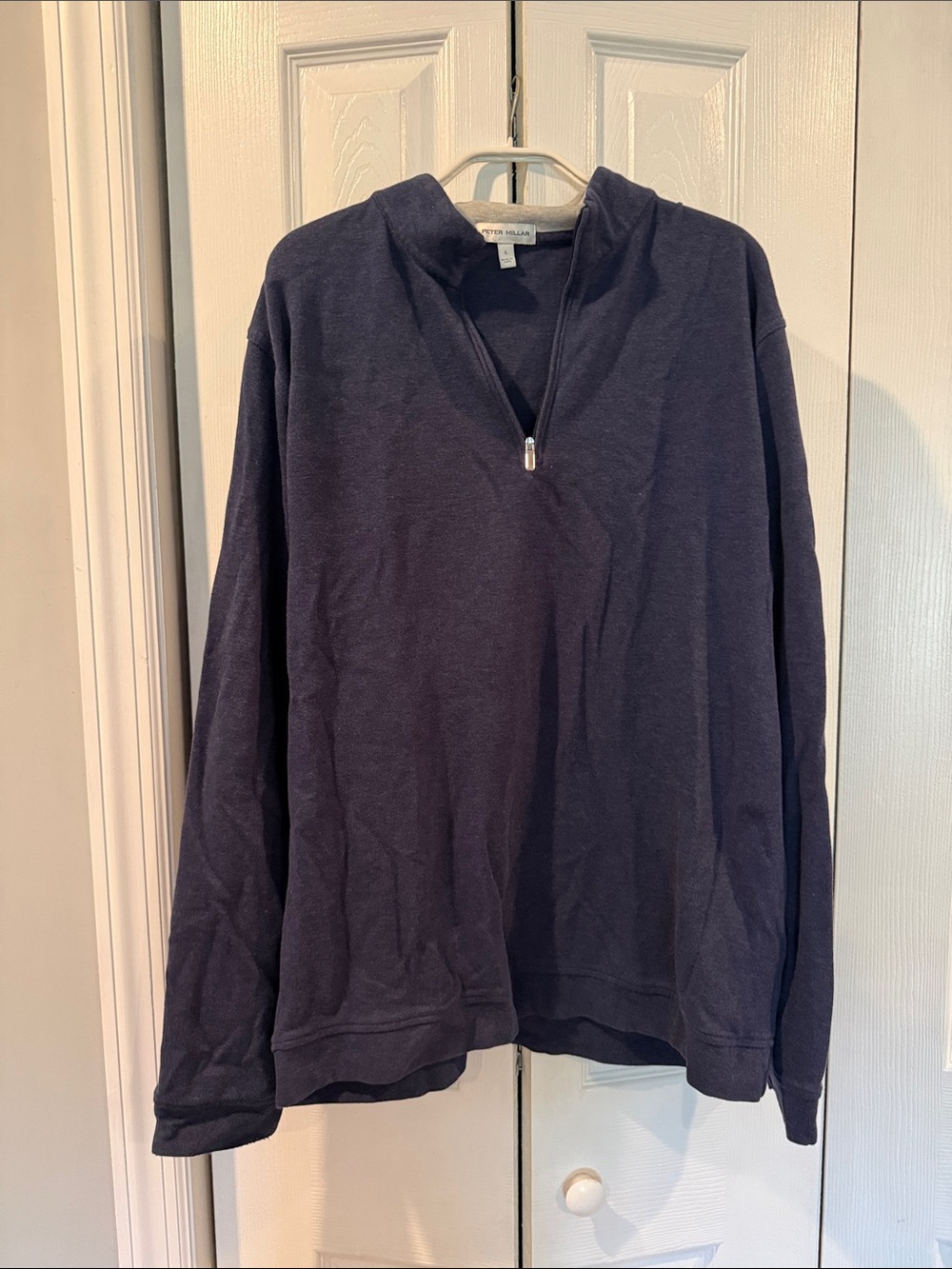 Peter Millar Navy Half-Zip Sweater Pullover